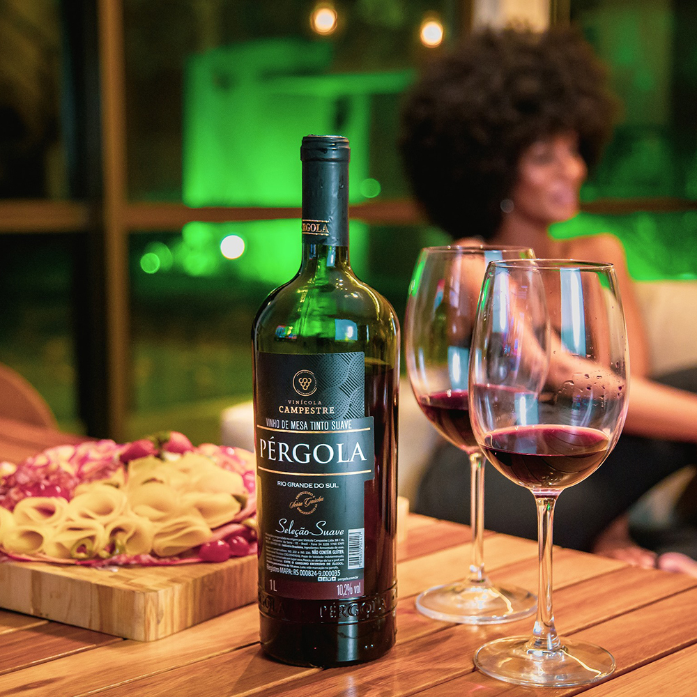 vinho tinto suave pérgola 750ml vinho tinto suave pérgola 750ml