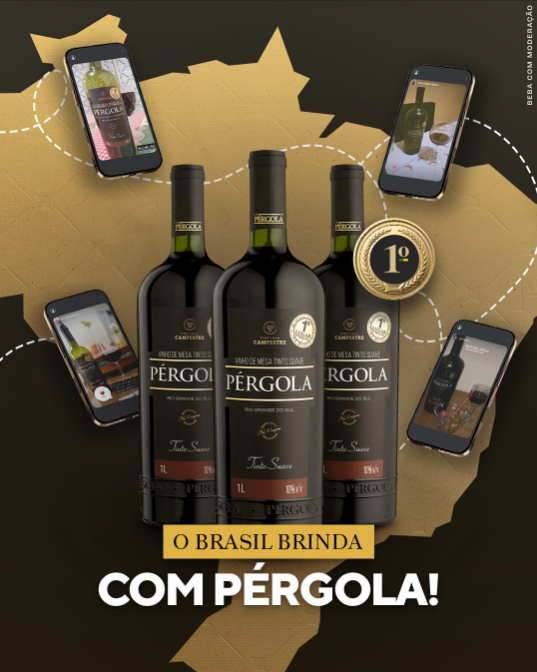 vinho tinto suave pérgola 750ml vinho tinto suave pérgola 750ml
